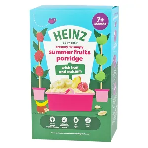 Heinz Creamy 'n' Lumpy Summer Fruits Porridge with Iron & Calcium 200g (7M+)